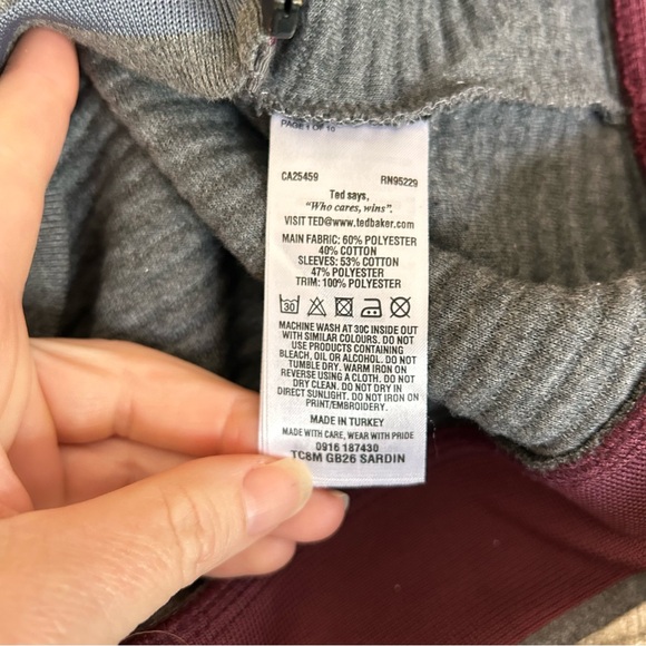 Ted Baker London Sardin quilted jacket in gray size 4/Large - Picture 7 of 7